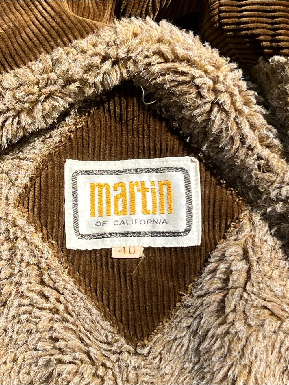 Vintage Martin of California Corduroy Jacket
